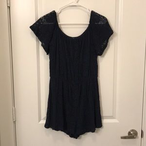 Navy Blue Romper